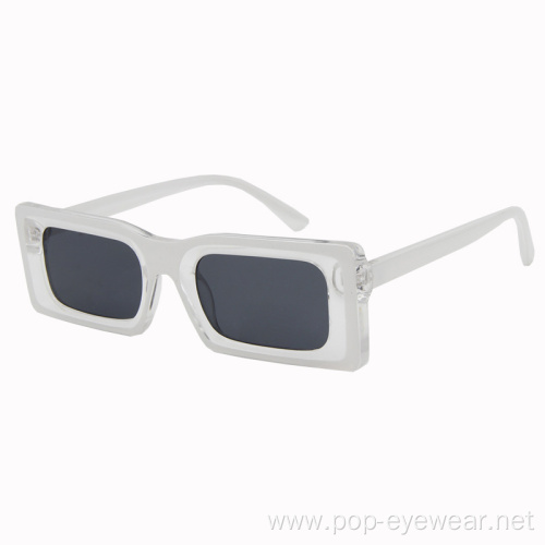 Retro Square Women Sunglasses Small Plastic Frame